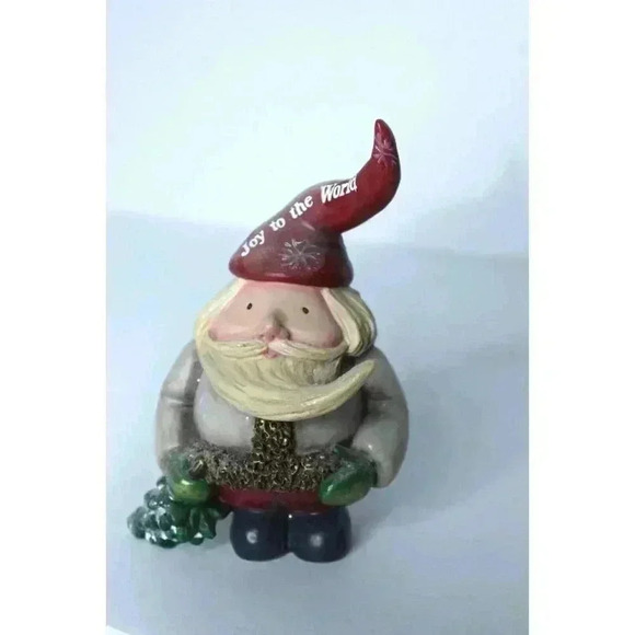 Pavilion Gift Company Joy To The World Santa W/ Tree Figurine 76404 2015 - Picture 9 of 11